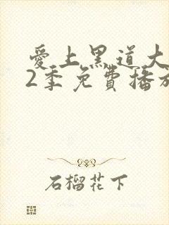 爱上黑道大佬第2季免费播放