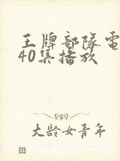 王牌部队电视剧40集播放