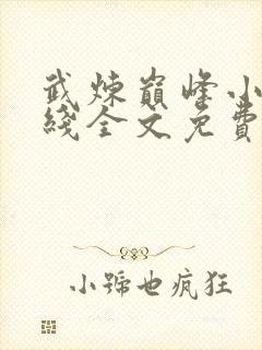 武炼巅峰小说在线全文免费阅读