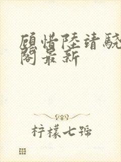 顾惜陆靖骁笔趣阁最新