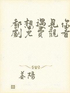 都想遇见你电视剧免费观看