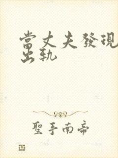 当丈夫发现妻子出轨封面