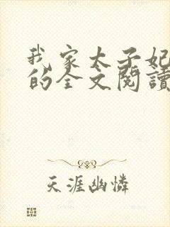 我家太子妃超凶的全文阅读阅读