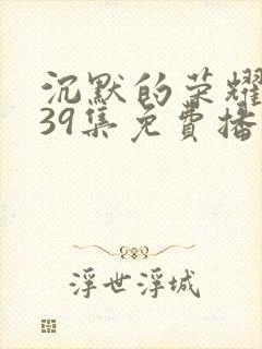 沉默的荣耀1—39集免费播放封面