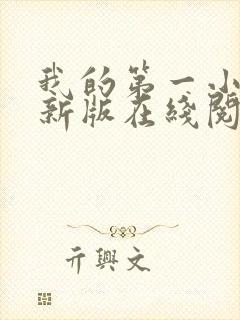 我的第一小说最新版在线阅读全文