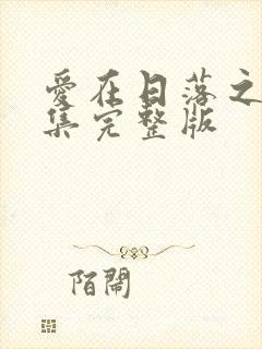 爱在日落之前全集完整版