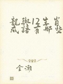 龙与12生肖的成语有哪些
