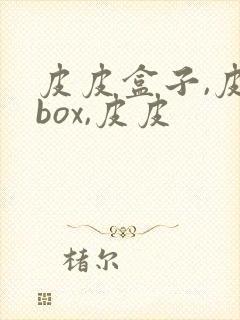 皮皮盒子,皮皮box,皮皮