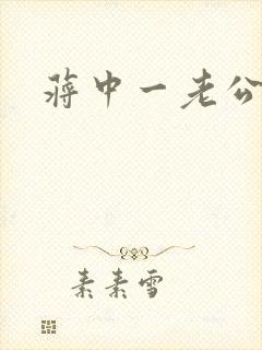 蒋中一老公封面