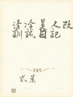 清冷美人改/造训诫日记封面