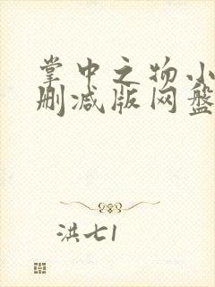 掌中之物小说未删减版网盘封面