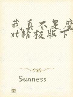 我真不是魔神txt精校版下载