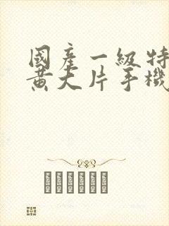 国产一级特级特黄大片手机高清在线观看封面