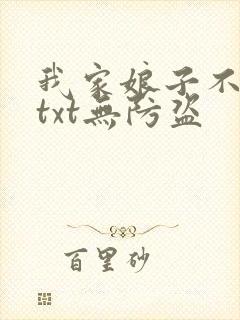 我家娘子不对劲txt无防盗封面