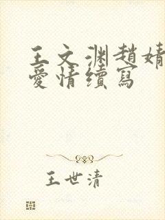 王文渊赵婧番外爱情续写