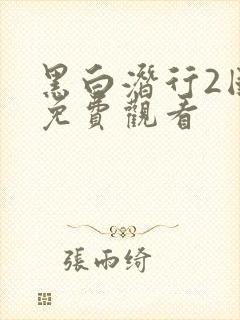 黑白潜行2国语免费观看封面