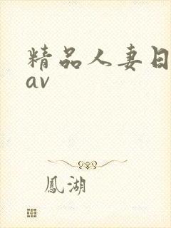 精品人妻日日韩av封面