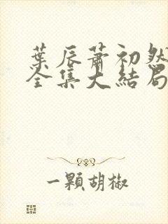 叶辰萧初然小说全集大结局怎么样