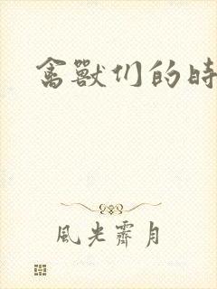 禽兽们的时间封面