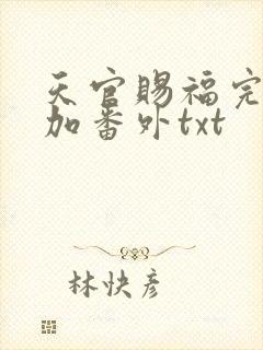 天官赐福完整版加番外txt封面