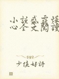 小说盛霆烨初之心全文阅读无弹窗封面