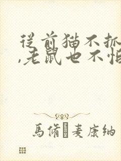 从前猫不抓老鼠,老鼠也不怕猫续写