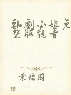 韩剧小姐免费完整版观看