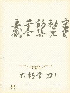 妻子的秘密电视剧全集免费观看完整版