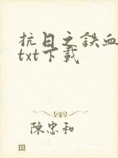抗日之铁血兵王txt下载