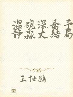 温砚深乔予安沈静淼大结局封面