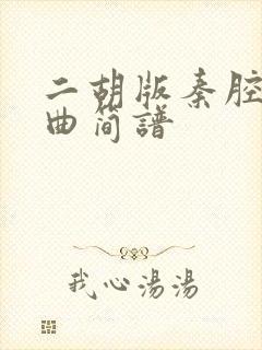 二胡版秦腔即兴曲简谱