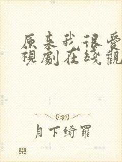 原来我很爱你电视剧在线观看全集