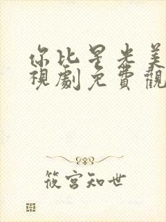 你比星光美丽电视剧免费观看完整