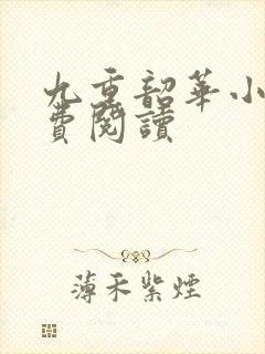 九重韶华小说免费阅读