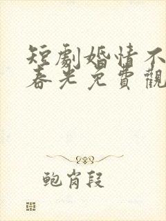 短剧婚情不负好春光免费观看