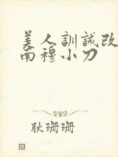 美人训诫改造指南穆小刀