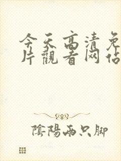 今天高清免费大片观看网站