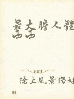 最大胆人体艺术西西