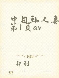 中日韩人妻av第1页av