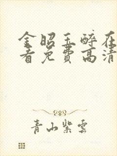 金昭玉醉在线观看免费高清电视剧封面