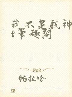 我不是戏神txt笔趣阁