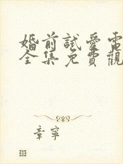 婚前试爱电视剧全集免费观看高清