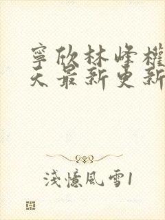 宁欣林峰权势滔天最新更新内容阅读