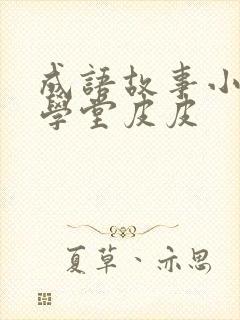 成语故事小灯塔学堂皮皮封面