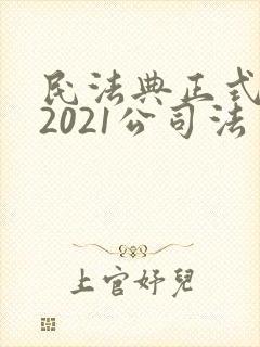 民法典正式全文2021公司法封面