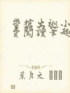 带枪出巡小说免费阅读笔趣阁全文