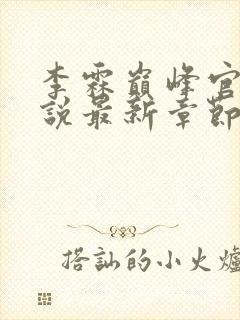 李霖巅峰官场小说最新章节更新免费阅读封面