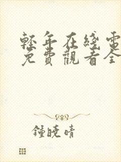 轻年在线电视剧免费观看全集