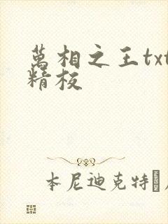 万相之王txt精校
