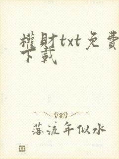 权财txt免费下载